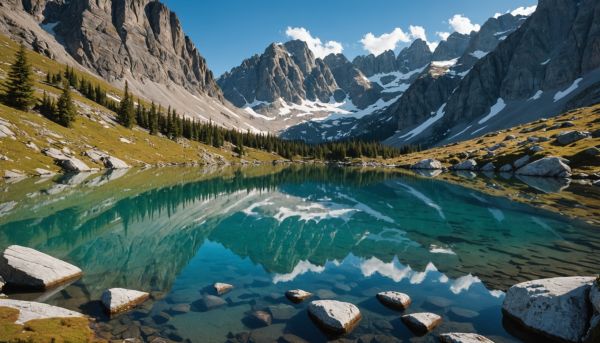 Les lacs d altitude reflètent la beauté sauvage des massifs