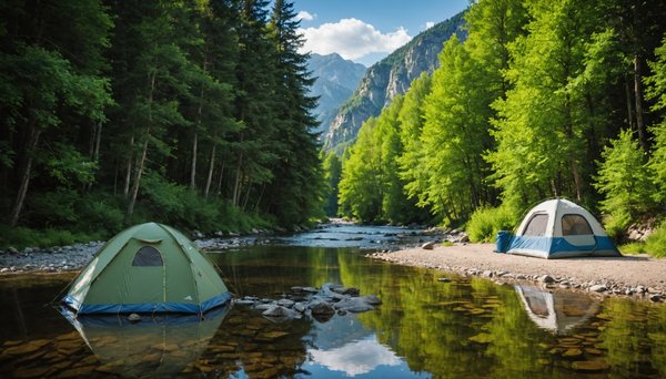 Évasion en camping près de la rivière de l'ubaye : sérénité en pleine nature